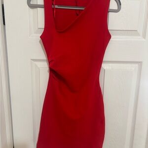 Red Sleeveless Dress